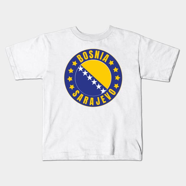 Sarajevo Kids T-Shirt by footballomatic